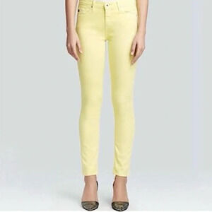 Adriano Goldschmied AG The Stevie Slim Straight Ankle Jeans in Yellow Size 28